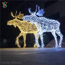 3d reindeer motif lights