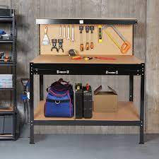 wood work benches with tool storage