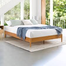 Ruby Pine Wood Platform Bed