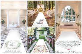 gorgeous wedding aisle runners for