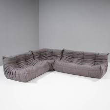 Grey Modular Togo Sofa And Footstool By