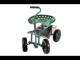 Kinsunny Garden Stool Cart Rolling Work