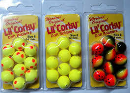Details About Wordens Lil Corky Drift Bobber Size 8 Choose Two Packs Of One Color Lc652