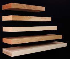 Unfinished Wood Floating Shelves