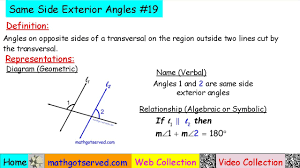 exterior angles mathgotserved angles