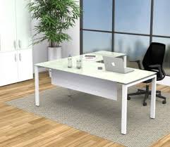 Aqua Glass Executive Desk Southern