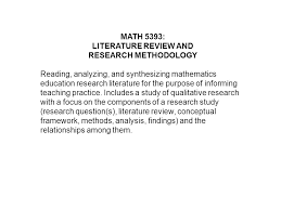 Types of literature review in research methodology 