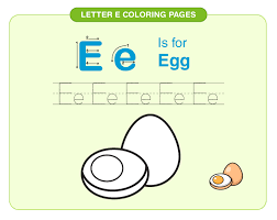 letter e coloring pages free