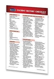 Amazon Com Patient History Checklist Pocket Chart