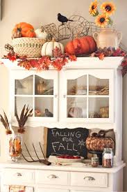 8 fall decor for top of hutch ideas