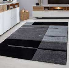 modern grey area rug 3d effect