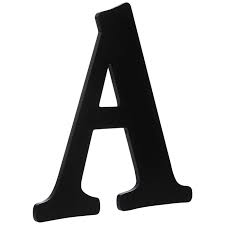 Black Letter Wood Wall Decor A
