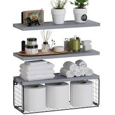 Wire Basket Decorative Wall Shelf