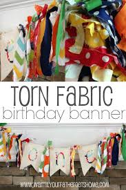 torn fabric birthday banner wait til