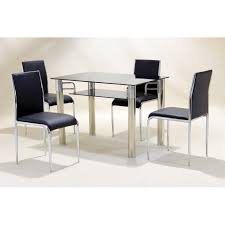 Black Glass Rectangle Dining Table
