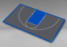 half court basketball court kits