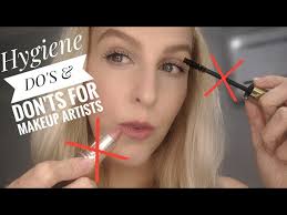 hygiene guidance for makeup artist and