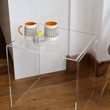 Clear Perspex Acrylic Side Table