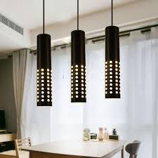 Perforated Cylindrical Led Pendant Light Contemporary Metal 1 Light Track Lighting In Black Takeluckhome Com
