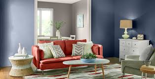 Blue is associated with a sense of calm and remember the earlier photo of my master bedroom painted behr light french gray? Blue Living Room Ideas And Inspirational Paint Colors Behr