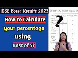 how to calculate percene in icse