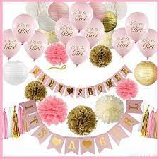 gold baby shower decorations for