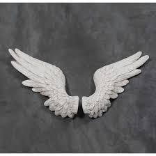 Silver Wall Hanging Angel Wings