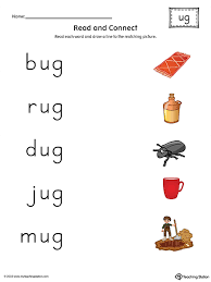 ug word family read and connect to