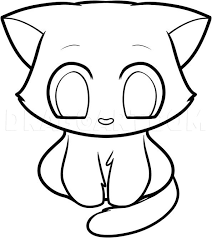 how to draw a kitten for kids step by
