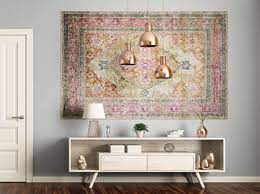hanging oriental rugs as wall art