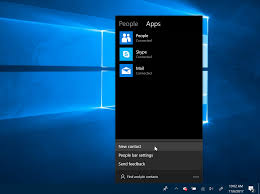 access your contacts in windows 10