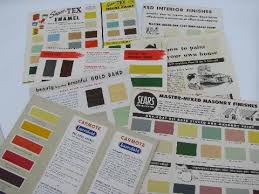 Vintage Paint Chips Original Colors