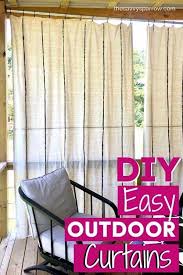 Diy Drop Cloth Curtains For Your Deck