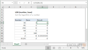 Excel Log Function Exceljet