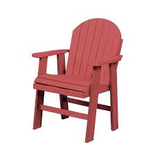 Table Height Poly Patio Chair Ruby