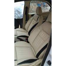 Beige And Black Kavach Car Seat Covers