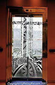 Etched Glass Elevator Door By Grouch