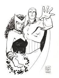 We have collected 39+ scarlet witch coloring page images of various designs for you to color. Vision And Scarlet Witch By Cliff Chiang In Edd Walker S Avengers Assemble 04 Vision Scarlet Witch Comic Art Gallery Room