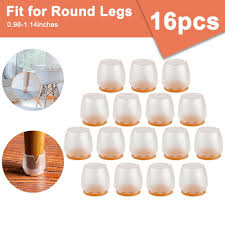 16pcs silicone chair leg caps feet pads