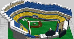 Mini lego baseball stadiums i've made. Lego Dodger Stadium