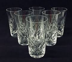 Vintage St Louis Crystal Highball Glasses