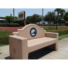 7 Ft Concrete Custom Memorial Bench