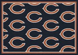 area rug with chicago bears blue