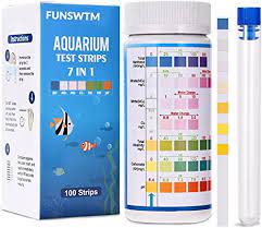 funsw 7 in 1 aquarium test strips fish tank test kit freshwater r aquarium water test kit to detect ph nitrite nitrate chlorine carbonate ha