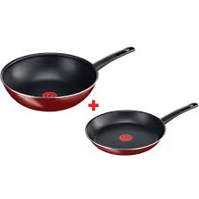 The pan must be cleaned each time it's used to remove the film of grease that can. Buy Tefal Simplicity Wok Pan 28cm Fry Pan 24cm Online Lulu Hypermarket Bahrain