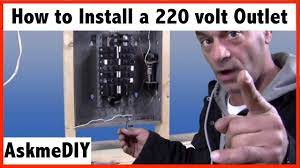 How to install a 220 volt outlet. - YouTube