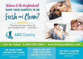 carpet cleaning direct mail postcard