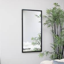 Black Rectangle Wall Mirror 100cm X