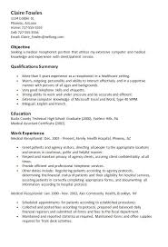        Resume Samples For Front Desk Receptionist     Front Desk     SampleBusinessResume com