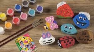 The best selection of royalty free colored rocks vector art, graphics and stock illustrations. Rock Painting Coloring Stones For Creative Kids Steine Bemalen Youtube